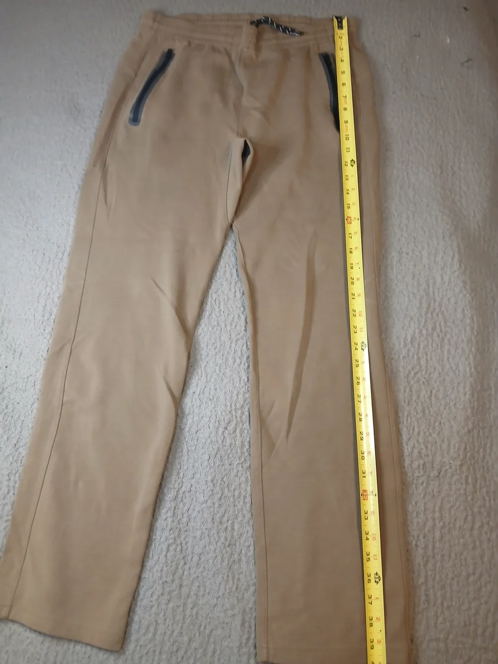 Old Navy Mens Joggers Pants Medium Brown 4 Way Stretch Straight  Drawstring